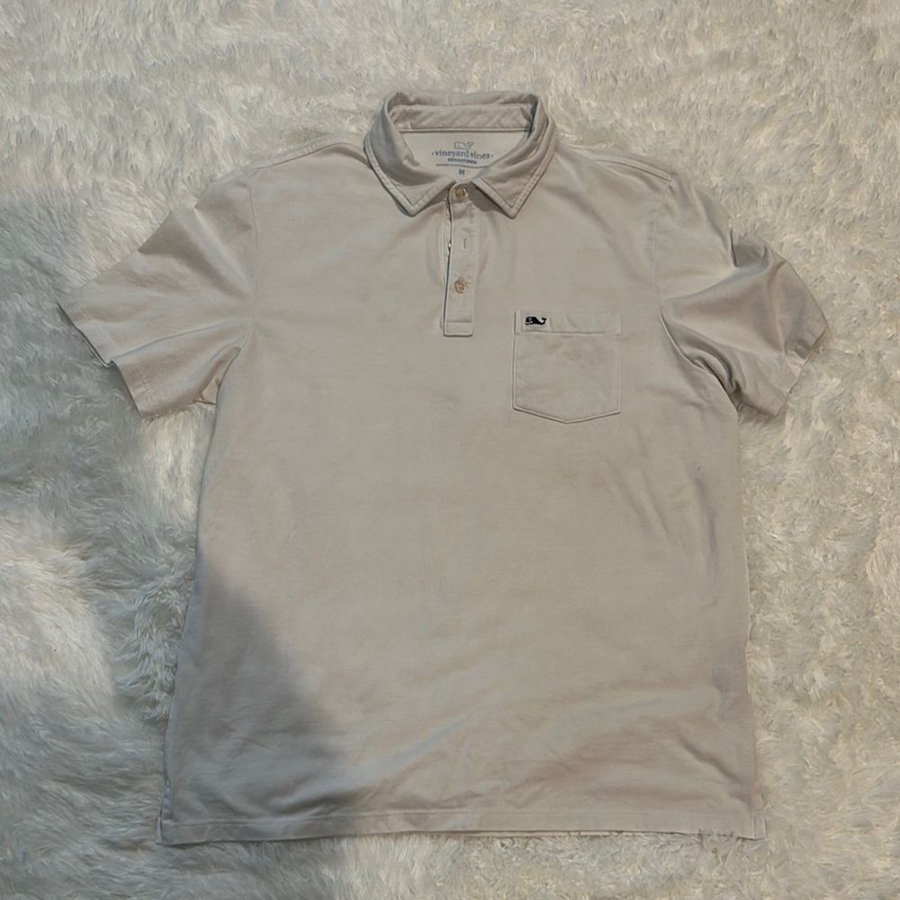Vineyard Vines White Polo Shirt Classic Style